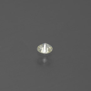 Diamante amarelo natural 0,06ct, corte redondo, SI