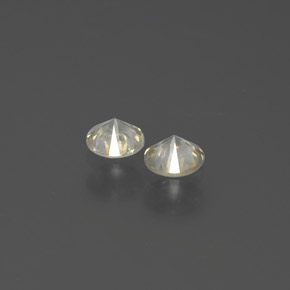 Pedras preciosas de diamante amarelo natural de  ct, corte redondo, SI