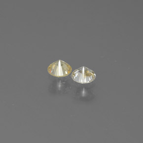 Pedras preciosas de diamante amarelo natural de  ct, corte redondo, SI