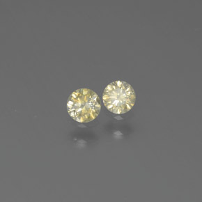 Pedras preciosas de diamante amarelo natural de  ct, corte redondo, SI