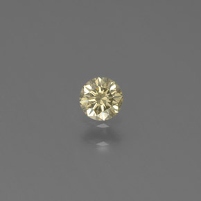 Diamante champanhe Natural 0.13ct, Redondo, SI