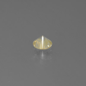 Diamante amarelo natural 0,14ct, corte redondo, SI