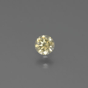 Diamante champanhe Natural 0.13ct, Redondo, SI