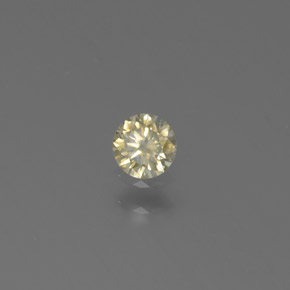 Diamante champanhe Natural 0.13ct, Redondo, SI