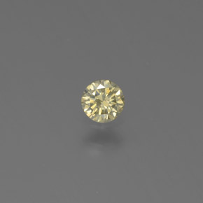 Diamante ouro natural 0,13ct, corte redondo, SI