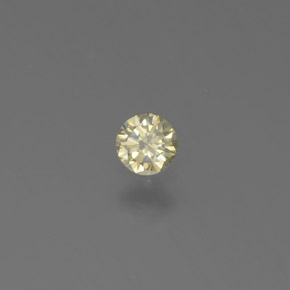 Diamante ouro natural 0,13ct, corte redondo, SI