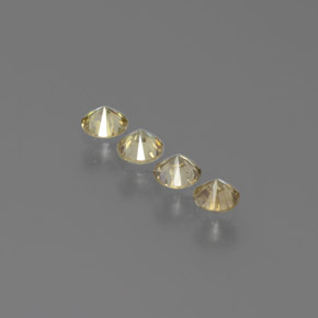 Pedras preciosas de diamante ouro natural de  ct, corte redondo, SI