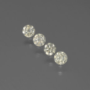 Pedras preciosas de Diamante champanhe natural de  ct, Corte Redondo, SI