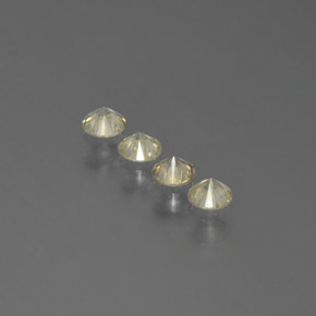 Pedras preciosas de diamante amarelo natural de  ct, corte redondo, SI