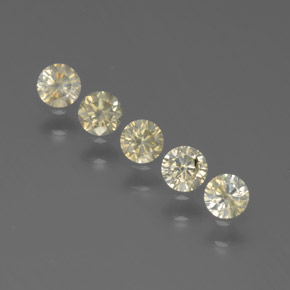 Pedras preciosas de diamante ouro natural de  ct, corte redondo, SI