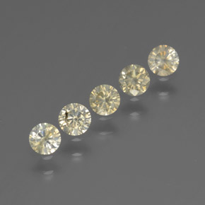 Pedras preciosas de diamante ouro natural de  ct, corte redondo, SI