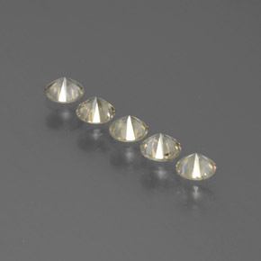 Pedras preciosas de diamante ouro natural de  ct, corte redondo, SI