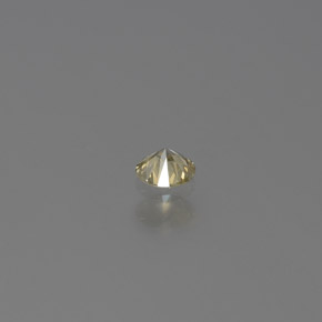 Diamante amarelo natural 0,09ct, corte redondo, SI