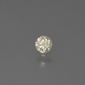 Diamante champanhe Natural 0.11ct, Corte Redondo, SI