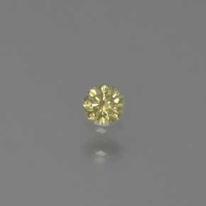 Diamante amarelo natural 0,06ct, corte redondo, SI