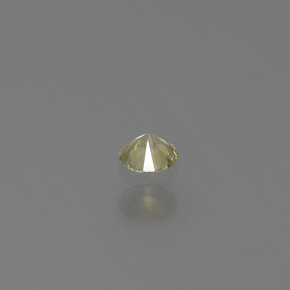 Diamante amarelo natural 0,06ct, corte redondo, SI