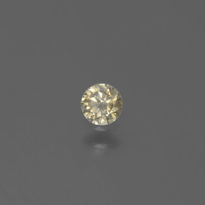Diamante ouro natural 0,13ct, corte redondo, SI