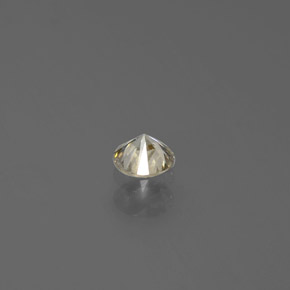 Diamante champanhe Natural 0.19ct, Redondo, SI