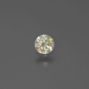 Diamante champanhe Natural 0.15ct, Corte Redondo, SI