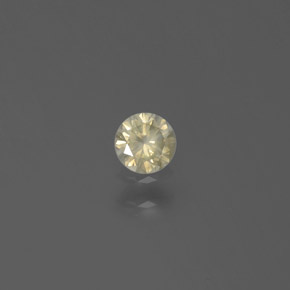 Diamante ouro natural 0,15ct, corte redondo, SI