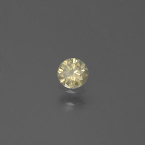 Diamante ouro natural 0,15ct, corte redondo, SI
