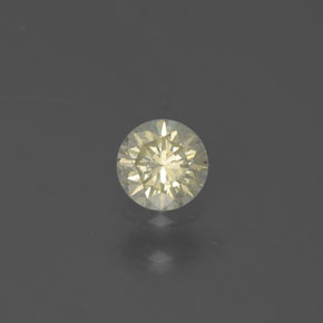 Diamante amarelo natural 0,15ct, corte redondo, SI