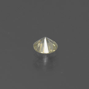 Diamante amarelo natural 0,15ct, corte redondo, SI