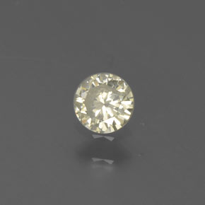 Diamante amarelo natural 0,15ct, corte redondo, SI