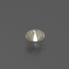 Diamante amarelo natural 0,15ct, corte redondo, SI