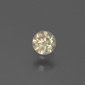 Diamante amarelo natural 0,16ct, corte redondo, SI