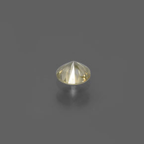 Diamante amarelo natural 0,17ct, corte redondo, SI