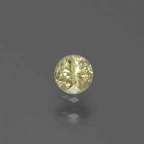Diamante ouro natural 0,17ct, corte redondo, SI