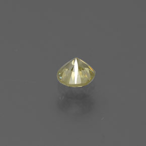 Diamante ouro natural 0,17ct, corte redondo, SI