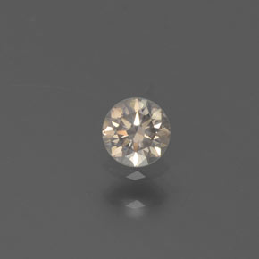 Diamante ouro natural 0,14ct, corte redondo, SI