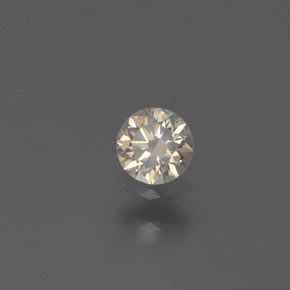 Diamante ouro natural 0,14ct, corte redondo, SI