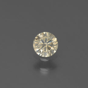 Diamante ouro natural 0,15ct, corte redondo, SI