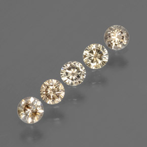 Pedras preciosas de diamante ouro natural de  ct, corte redondo, SI