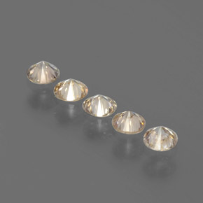Pedras preciosas de diamante ouro natural de  ct, corte redondo, SI
