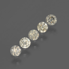 Pedras preciosas de Diamante champanhe natural de  ct, Corte Redondo, SI