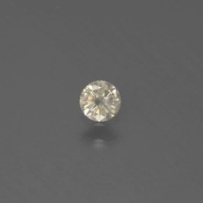Diamante ouro natural 0,12ct, corte redondo, SI