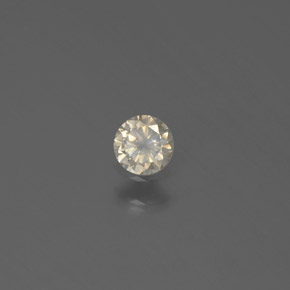 Diamante ouro natural 0,12ct, corte redondo, SI