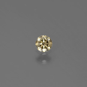 Diamante amarelo natural 0,12ct, corte redondo, SI