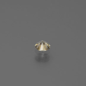 Diamante amarelo natural 0,12ct, corte redondo, SI
