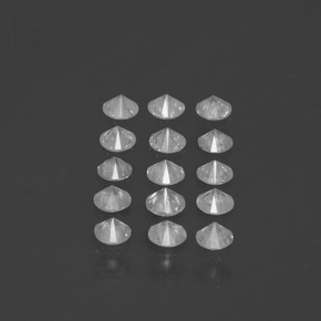 Pedras preciosas de diamante branco natural de  ct, corte redondo, SI