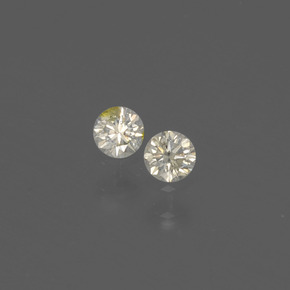 Pedras preciosas de diamante amarelo natural de  ct, corte redondo, SI