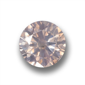 Diamante ouro natural 1,01ct, corte redondo, VS-SI
