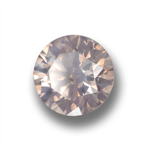 Diamante ouro natural 1,01ct, corte redondo, VS-SI