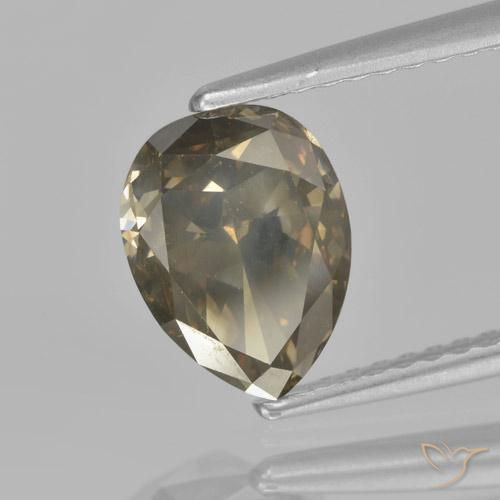 Diamante conhaque profundo Natural 1.81ct, Formato de pêra, VS