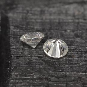Pedras preciosas de diamante branco natural de 0,05 ct, corte redondo, VS
