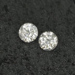 Pedras preciosas de diamante branco natural de  ct, corte redondo, VS